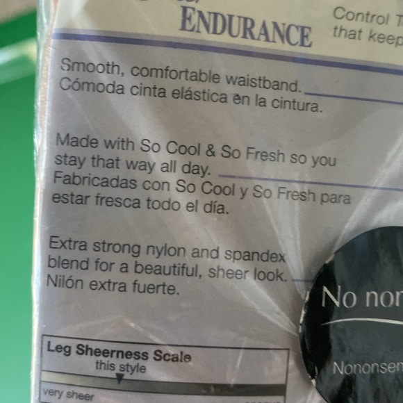 Sheer endurance hosiery - beige mist pantyhose - Picture 7 of 8